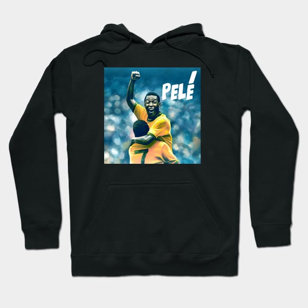 Pele Football Legend Hoodie by Vamp Pattern